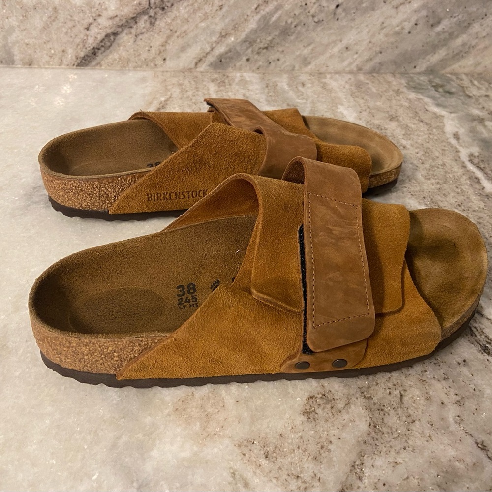 Birkenstock Kyoto Nubuck Suede Leather Shoes